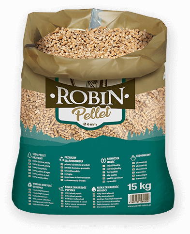 worek pelletu opałowego Robin do kupienia w Rynie lub sklepie internetowym